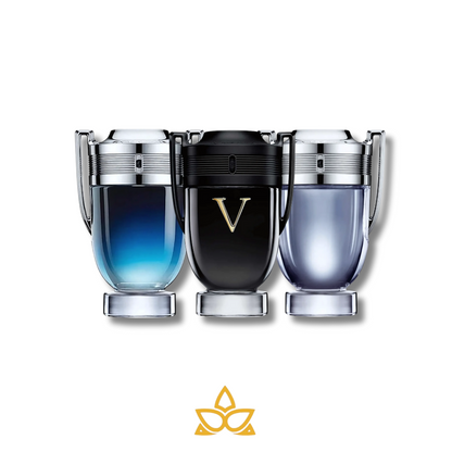 Combo 3 perfumes Paco Rabanne INVICTUS LEGEND, Paco Rabanne INVICTUS y Paco Rabanne INVICTUS VICTORY