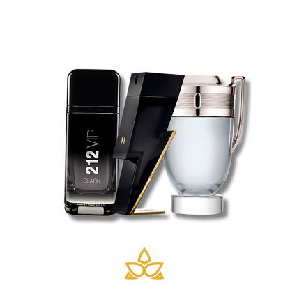 Combo 3 perfumes Carolina Herrera BAD BOY, Carolina Herrera 212 VIP BLACK y Paco Rabanne INVICTUS