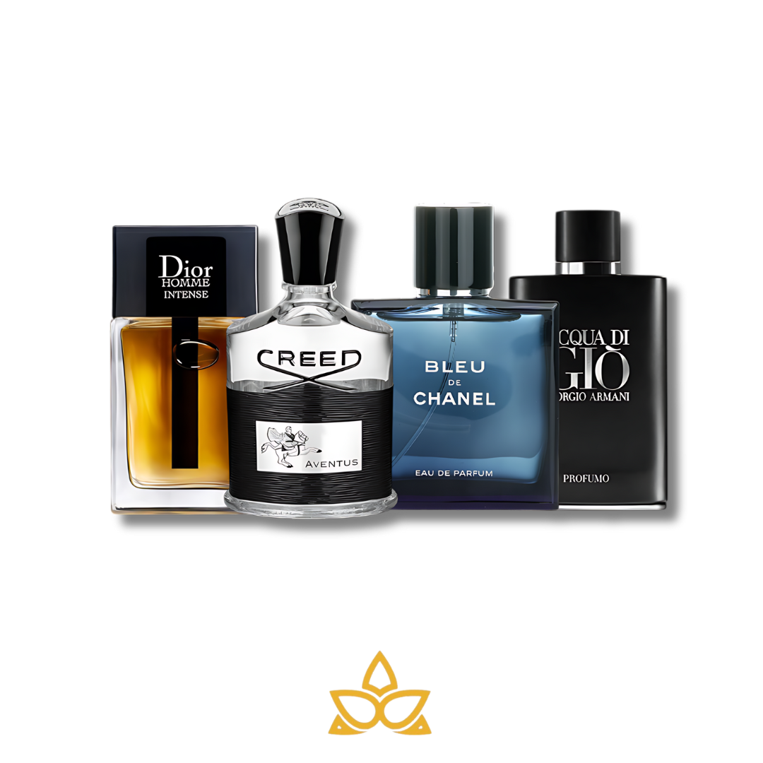 Combo 4 Perfumes Creed, Bleu, Acqua Di Gió y Dior Homme Intense