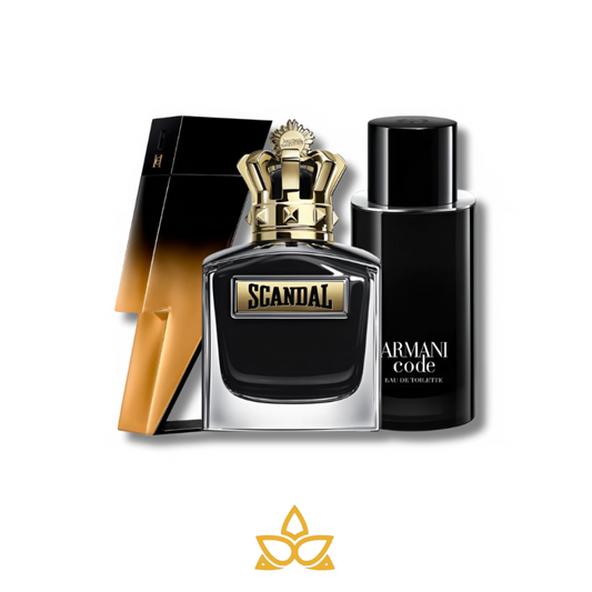 Combo 3 Perfumes Scandal, Armani Code y Bad Boy Extreme