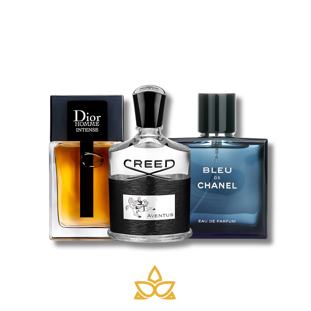 Combo 3 Perfumes Dior Homme Intense, Creed y Bleu