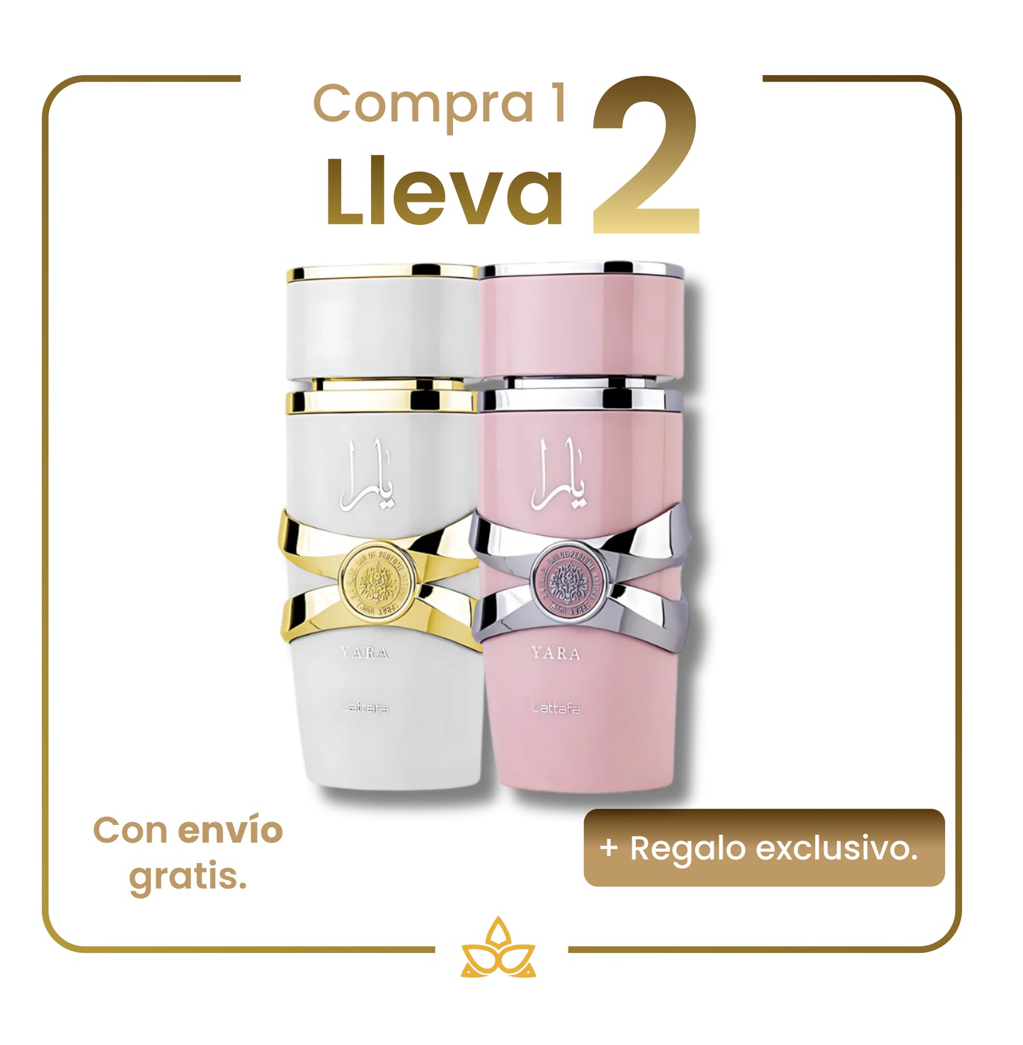 Combo de 2 Perfumes Árabes- Yara Moi y Yara Lattafa – 100ml