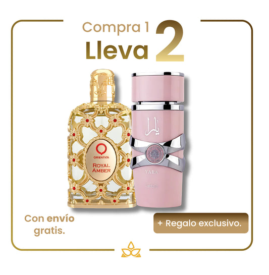 Combo de 2 Perfumes Árabes- Royal Amber y Yara Lattafa – 100ml