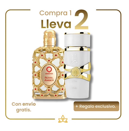 Combo de 2 Perfumes Árabes- Royal Amber y Yara Moi – 100ml