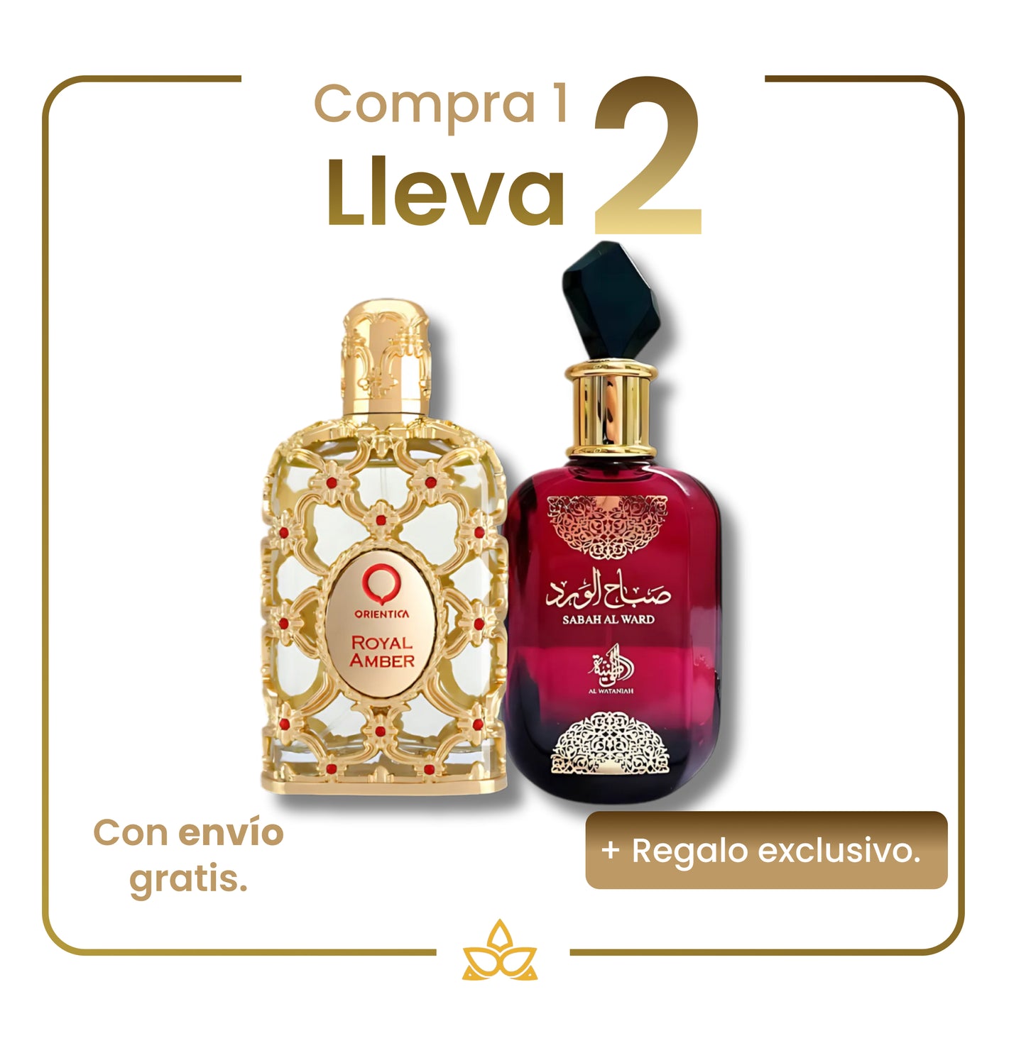 Combo de 2 Perfumes Árabes- Royal Amber y Sabah Al Ward - 100ml