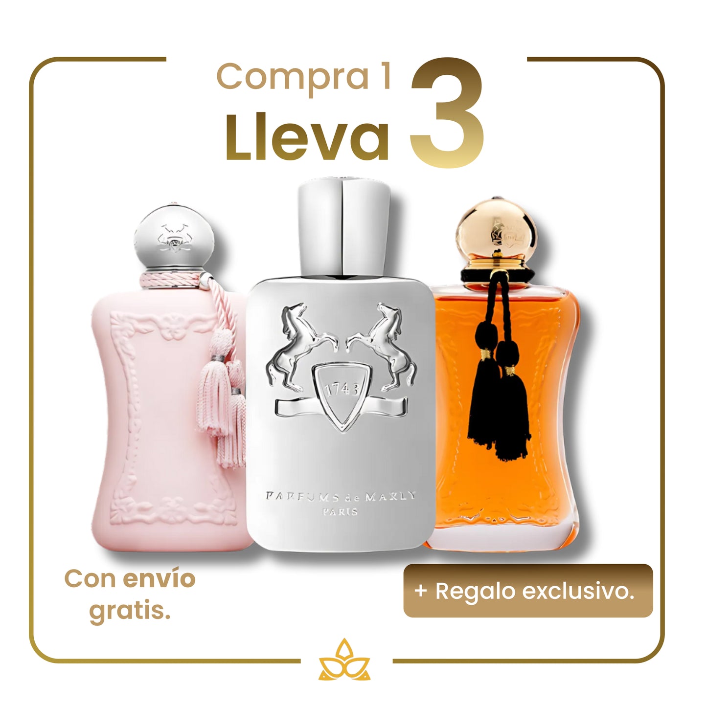 Combo de 3 perfumes Árabes- Delina, Pegasus y Safanad – 100ml