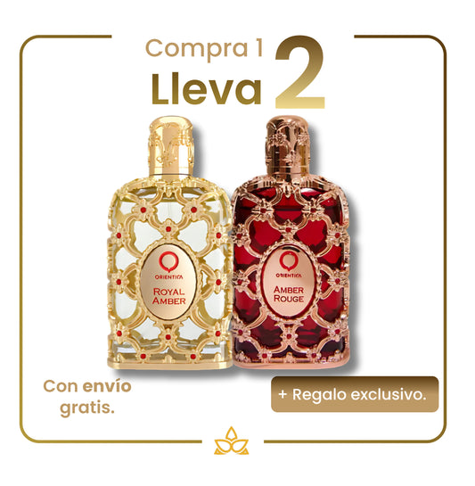 Combo de 2 Perfumes Árabes- Royal Amber y Amber Rouge – 100ml