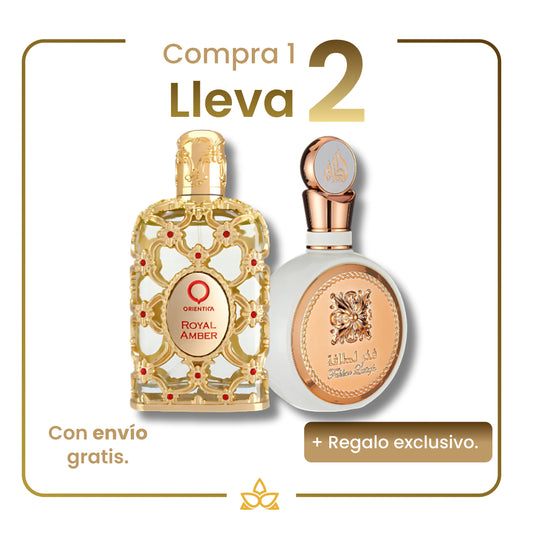 Combo de 2 Perfumes Árabes- Royal Amber y Fakhar Gold – 100ml